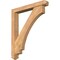 Ekena Millwork Imperial Arts and Crafts Smooth Bracket w/ Offset Brace, Western Red Cedar, 5 1/2"W x 38"D x 44"H BKT0604X38X44IMP03SWR - alternate 1